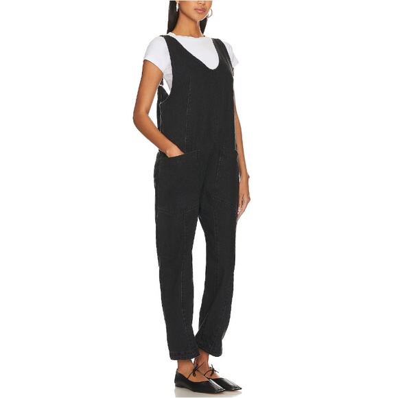 Free People Black We The Free High Roller Jumpsuit Size L - Picture 14 of 15